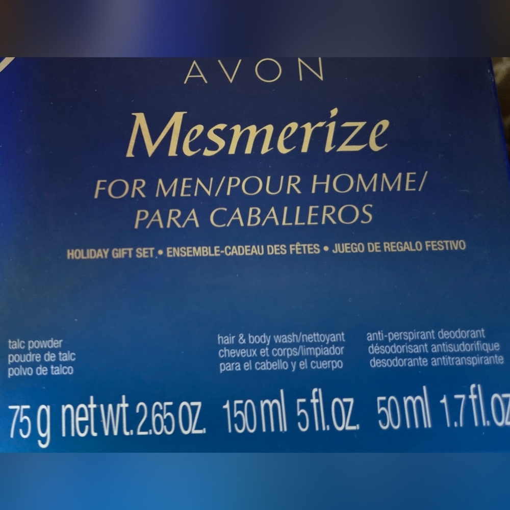 Avon Mesmerize Men's Gift Set Coligne After Shave Full Size - Picture 4 of 5